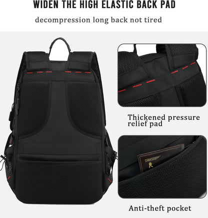 Rowan Expandable 60L Travel Laptop Backpack with USB