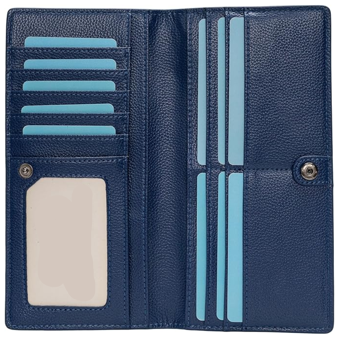 Renée Ultra-Slim RFID Leather Card Wallet for Everyday