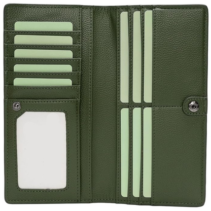 Renée Ultra-Slim RFID Leather Card Wallet for Everyday