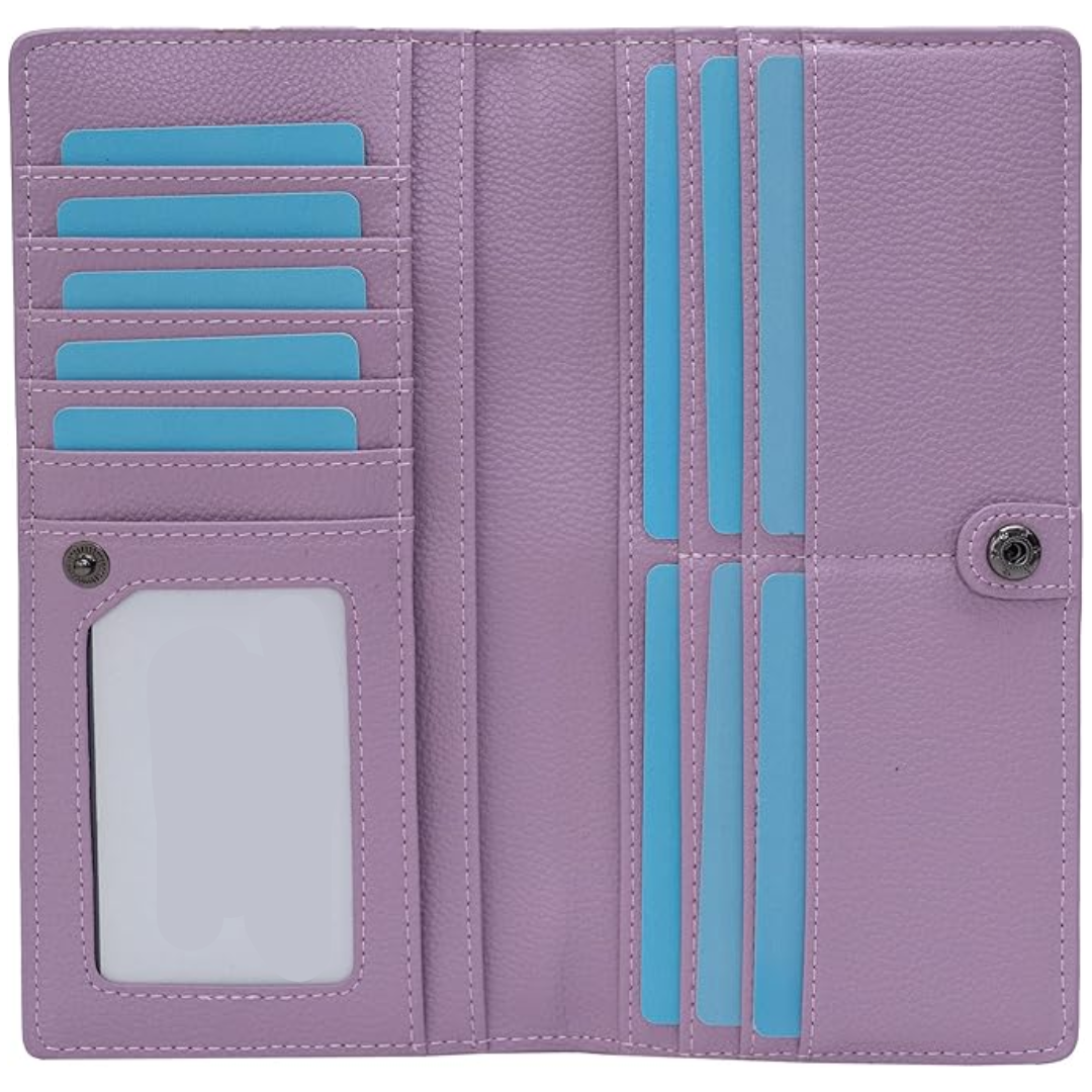 Renée Ultra-Slim RFID Leather Card Wallet for Everyday