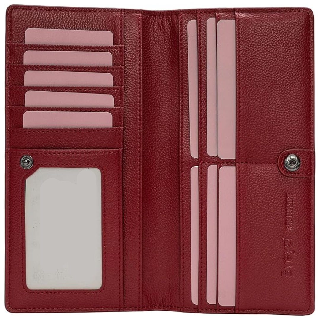 Renée Ultra-Slim RFID Leather Card Wallet for Everyday
