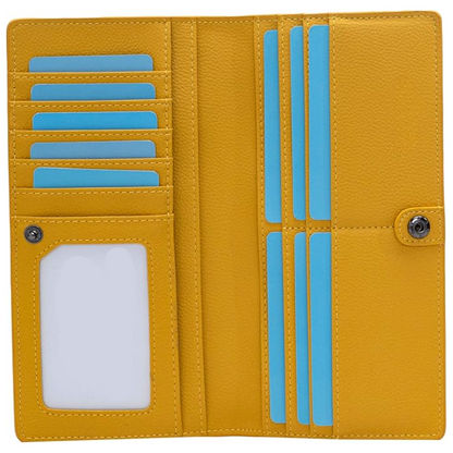 Renée Ultra-Slim RFID Leather Card Wallet for Everyday