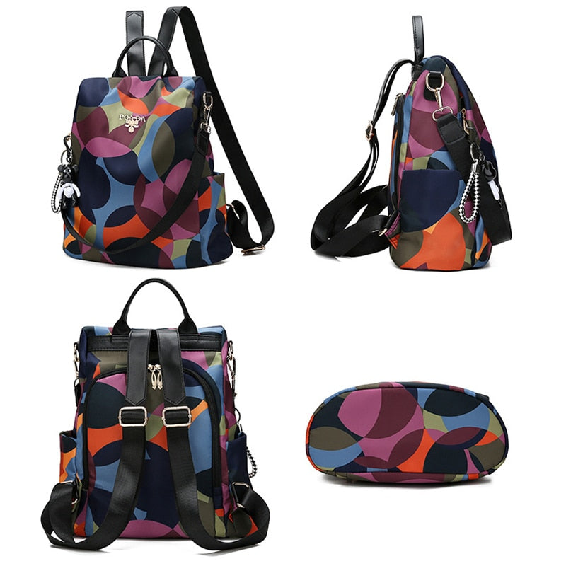 Elena Water-Resistant Anti-Theft Backpack for Women