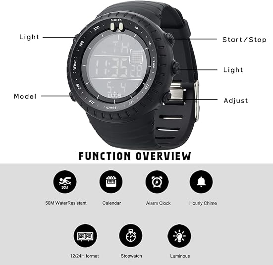Henry Rugged Digital Sports Watch for Outdoors