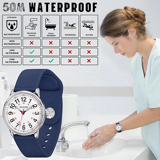Denny Waterproof Nurse Watch for Healthcare Shifts