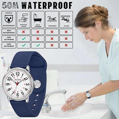 Denny Waterproof Nurse Watch for Healthcare Shifts