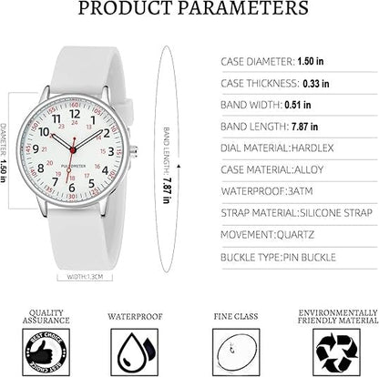 Femke Waterproof Analogue Nurse Watch for Busy Shifts